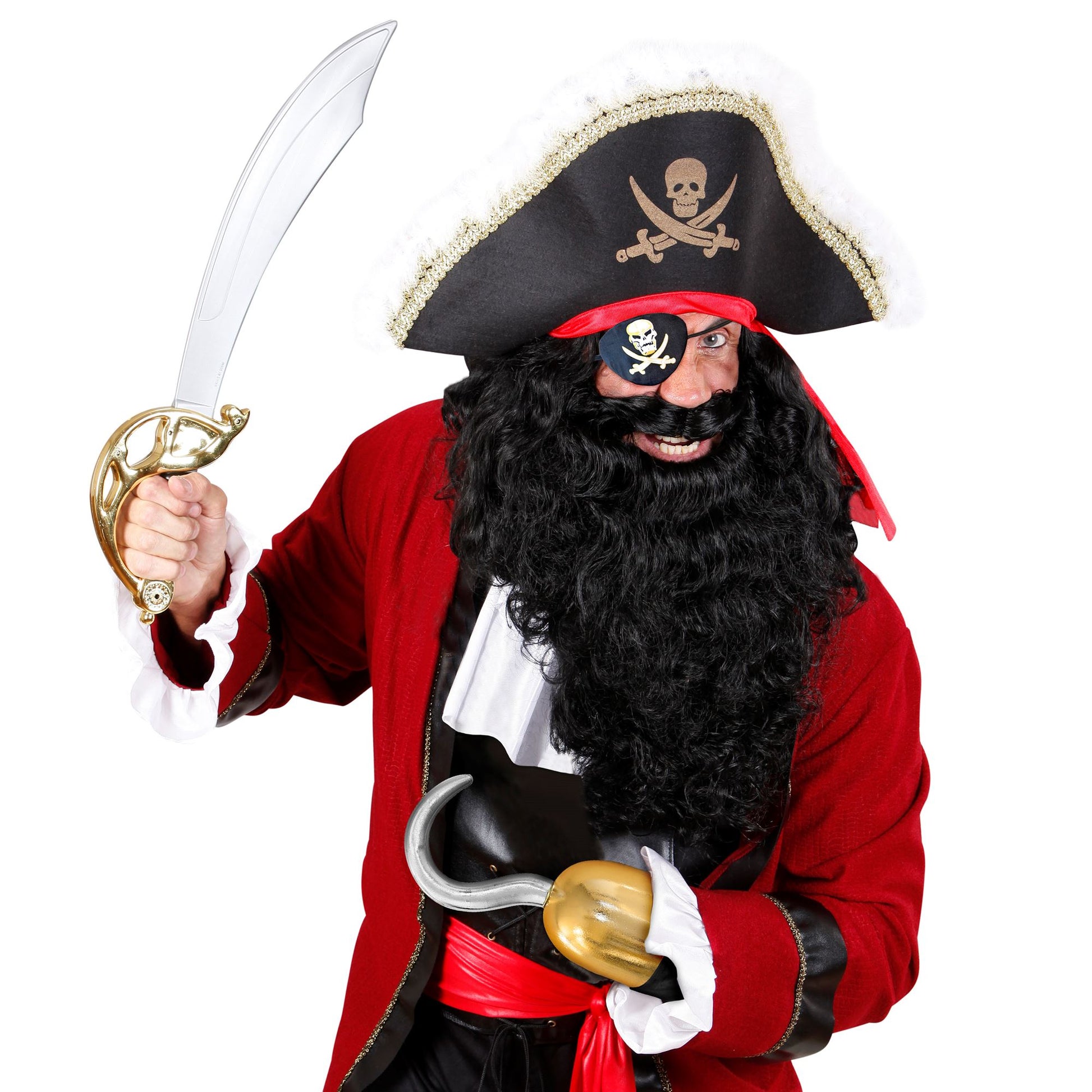 "METALLISCHER PIRATENHAKEN MIT ÄRMEL" – Detailansicht