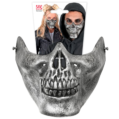 "METALLOPTIK KINNMASKE SKELETT" – Detailansicht