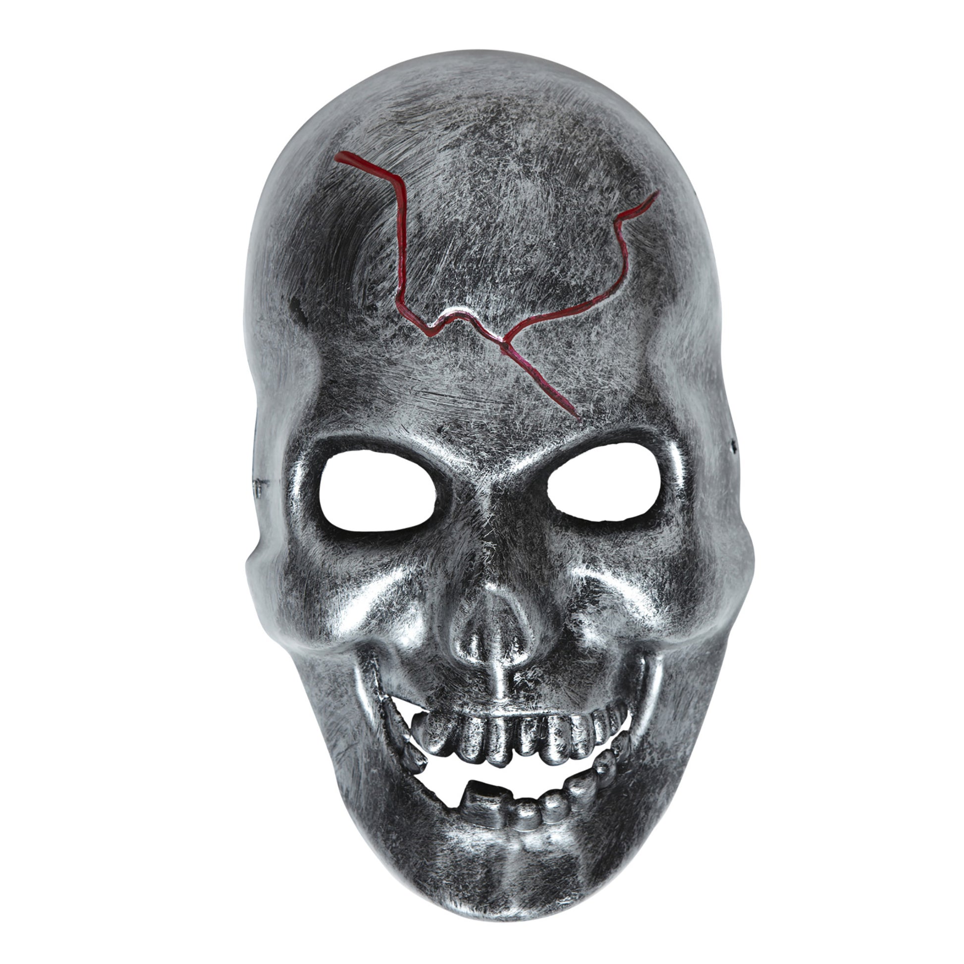 "METALLOPTIK TOTENKOPFMASKE" – Vorderansicht