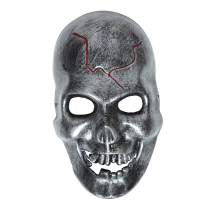 "METALLOPTIK TOTENKOPFMASKE" – Vorderansicht