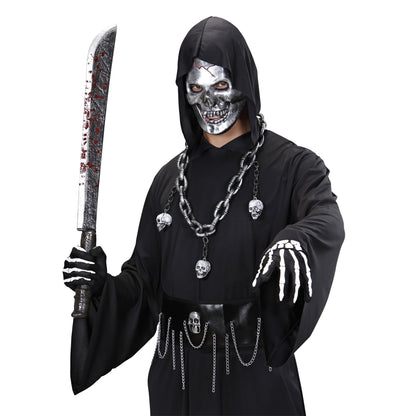 "METALLOPTIK TOTENKOPFMASKE" – Detailansicht
