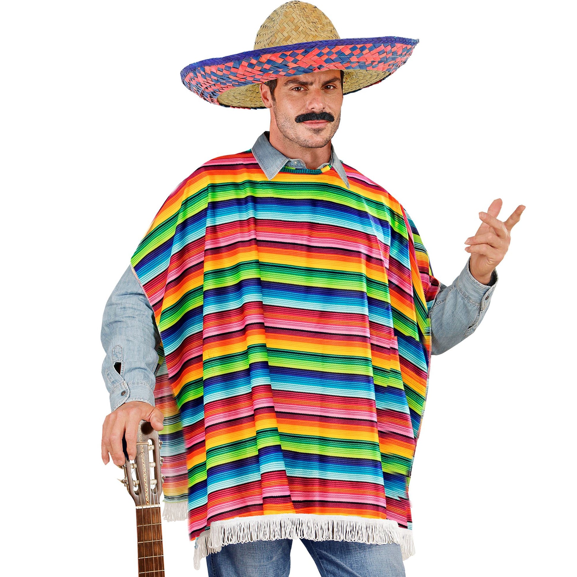 "MEXIKANER" (Poncho, Sombrero) – Detailansicht