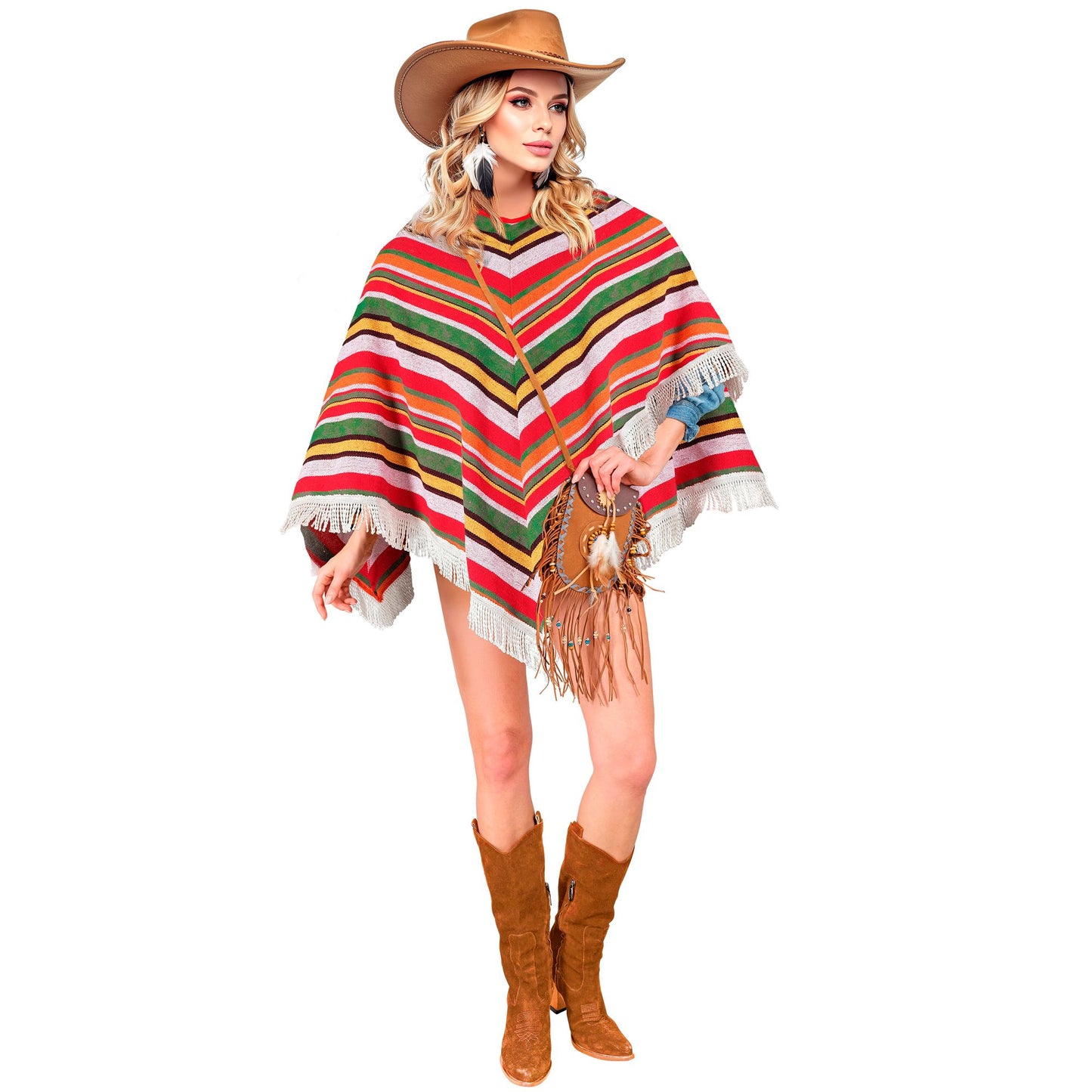 "MEXIKANISCHER PONCHO" aus Canvas Baumwolle – Ansicht 3