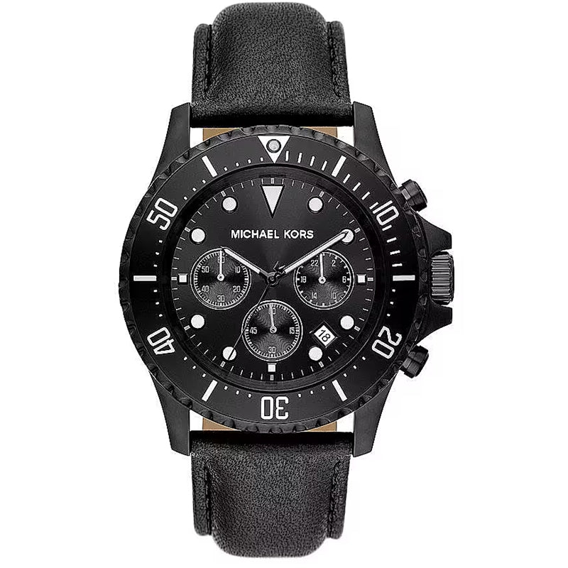 MICHAEL KORS EVEREST MK9053 Chronograph Armbanduhr 45 mm Schwarz