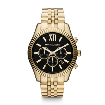 MICHAEL KORS MK8286 Chronograph Armbanduhr 45 mm Gold ansicht-2