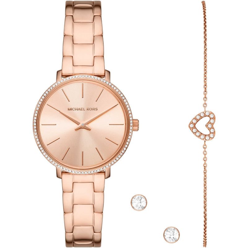 MICHAEL KORS Mod. PYPER Special Pack (watch-bracelet-earrings) MK1040 Only Time Armbanduhr 32 mm