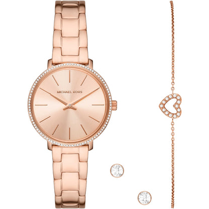 MICHAEL KORS Mod. PYPER Special Pack (watch-bracelet-earrings) MK1040 Only Time Armbanduhr 32 mm