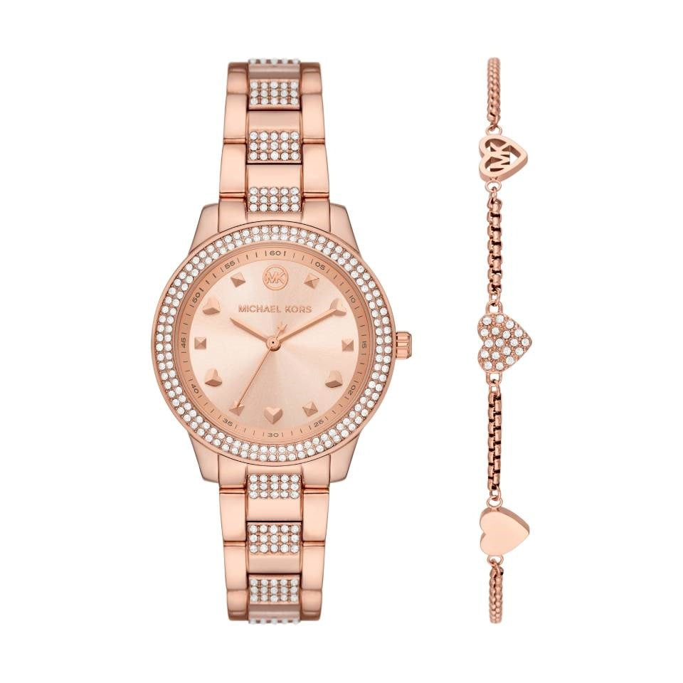 MICHAEL KORS Mod. TIBBY Special Pack + Bracelet MK1070SET Only Time Armbanduhr 34 mm Gold