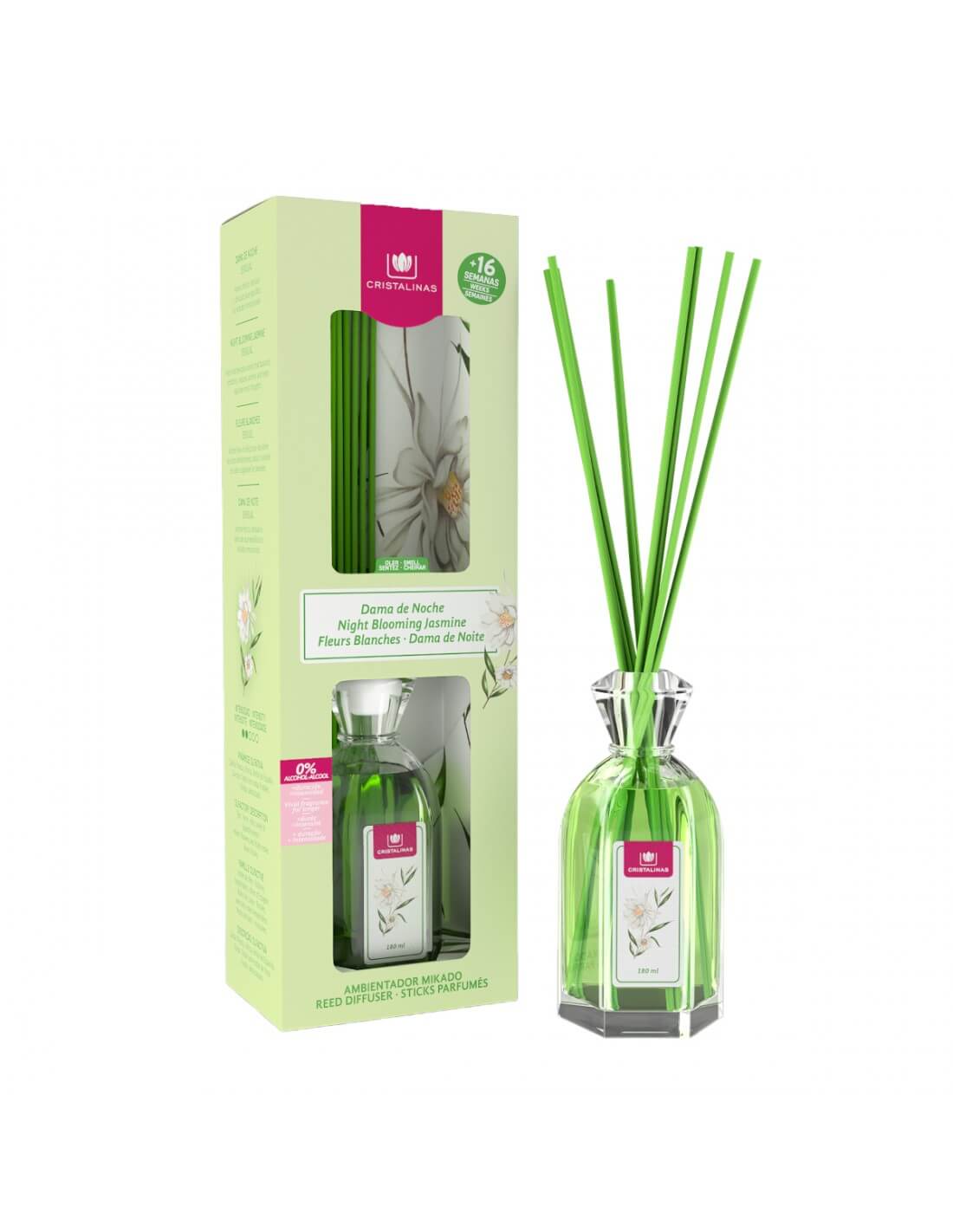 CRISTALINAS CRISTALINAS Mikado Ambientador Dama De Noche 180 ml Raumduft Kosmetik