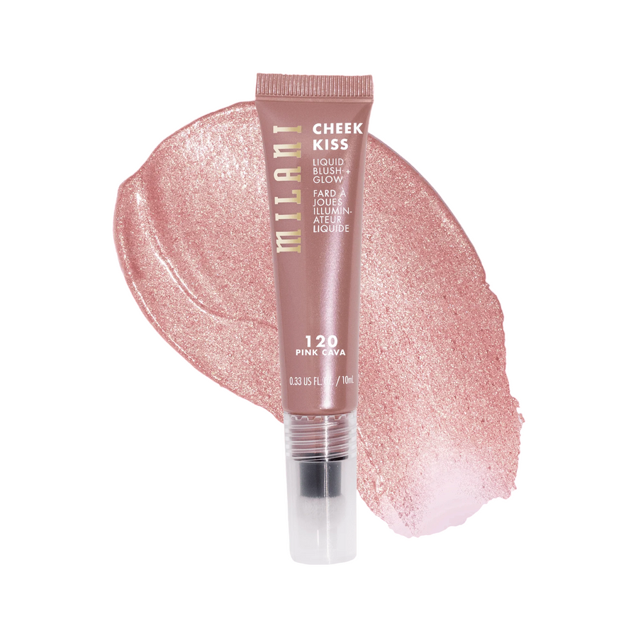 Milani Milani, Cheek Kiss Blush + Glow, Erleuchtend, Flüssiges Rouge, 120, Pink Cava, 10 ml Regular