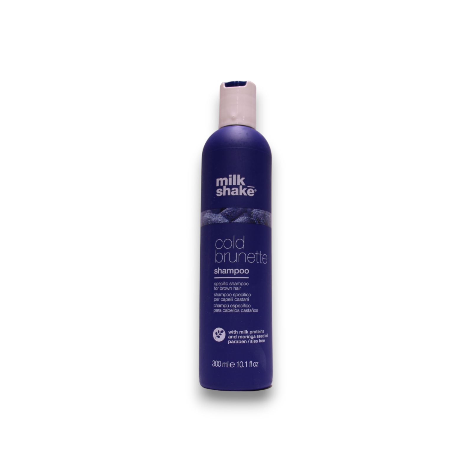 Milk Shake Milk Shake, Cold Brunette, Moringaöl, Haarshampoo, Entfernen Sie warme Töne – Rot/Orange, 300 ml Regular