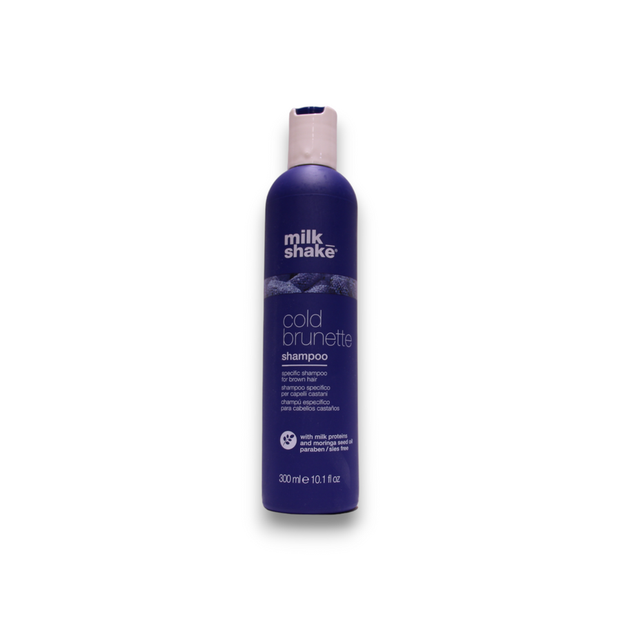 Milk Shake, Cold Brunette, Moringaöl, Haarshampoo, Entfernen Sie warme Töne – Rot/Orange, 300 ml
