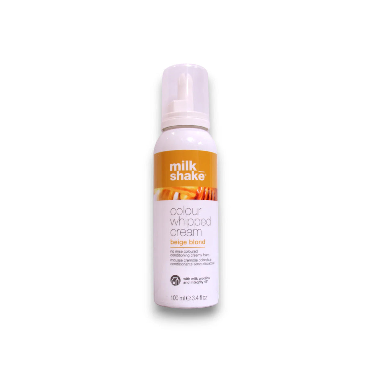 Milk Shake, Colour Whipped Cream, Biologische Fruchtextrakte, Leave-In Haarfarben-Mousse, Beige Blond, 100 ml
