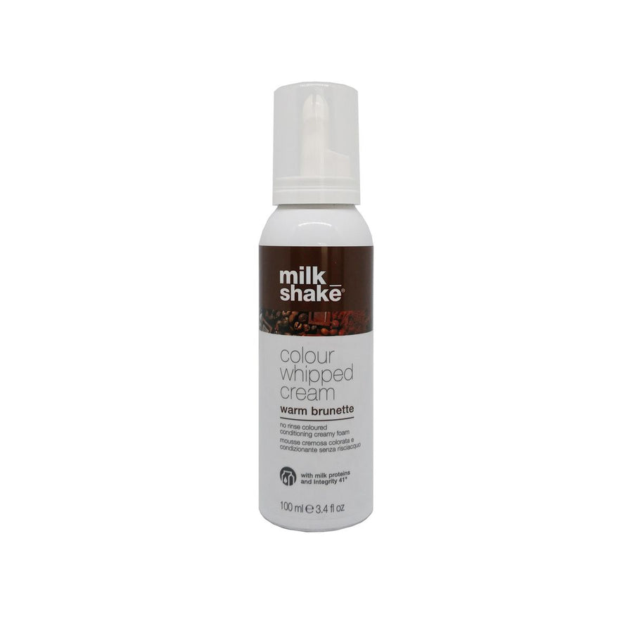Milk Shake, Colour Whipped Cream, Biologische Fruchtextrakte, Leave-In Haarfarben-Mousse, Warm Brunette, 100 ml