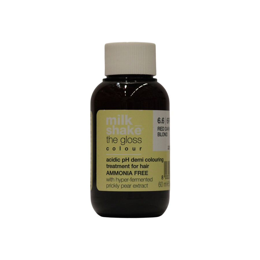 Milk Shake, The Gloss Acidic pH Demi-Permanent Colour, Demi-permanente Haarfarbe, 6.6 Red Dark Blonde, 60 ml