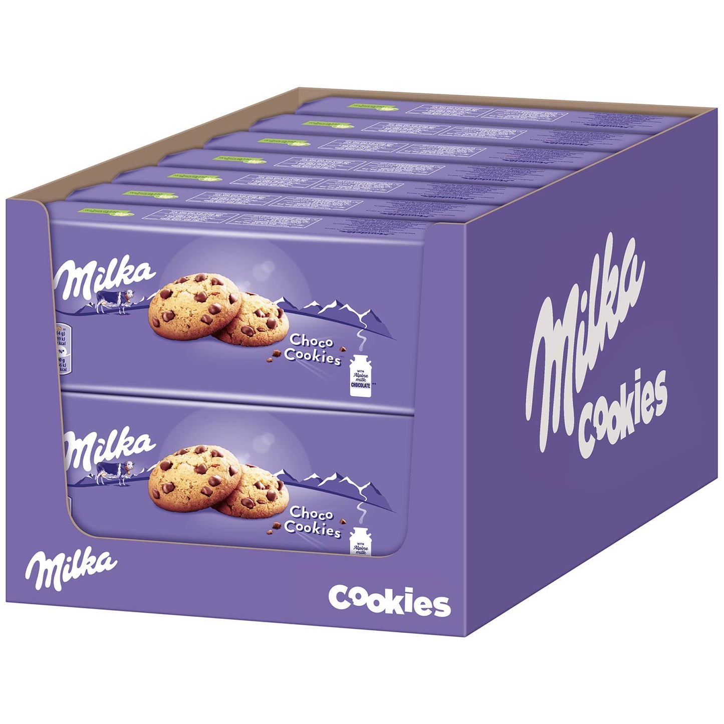 Milka Keks mit Schokoladestückchen Cookie & Choco 135g – Rückansicht