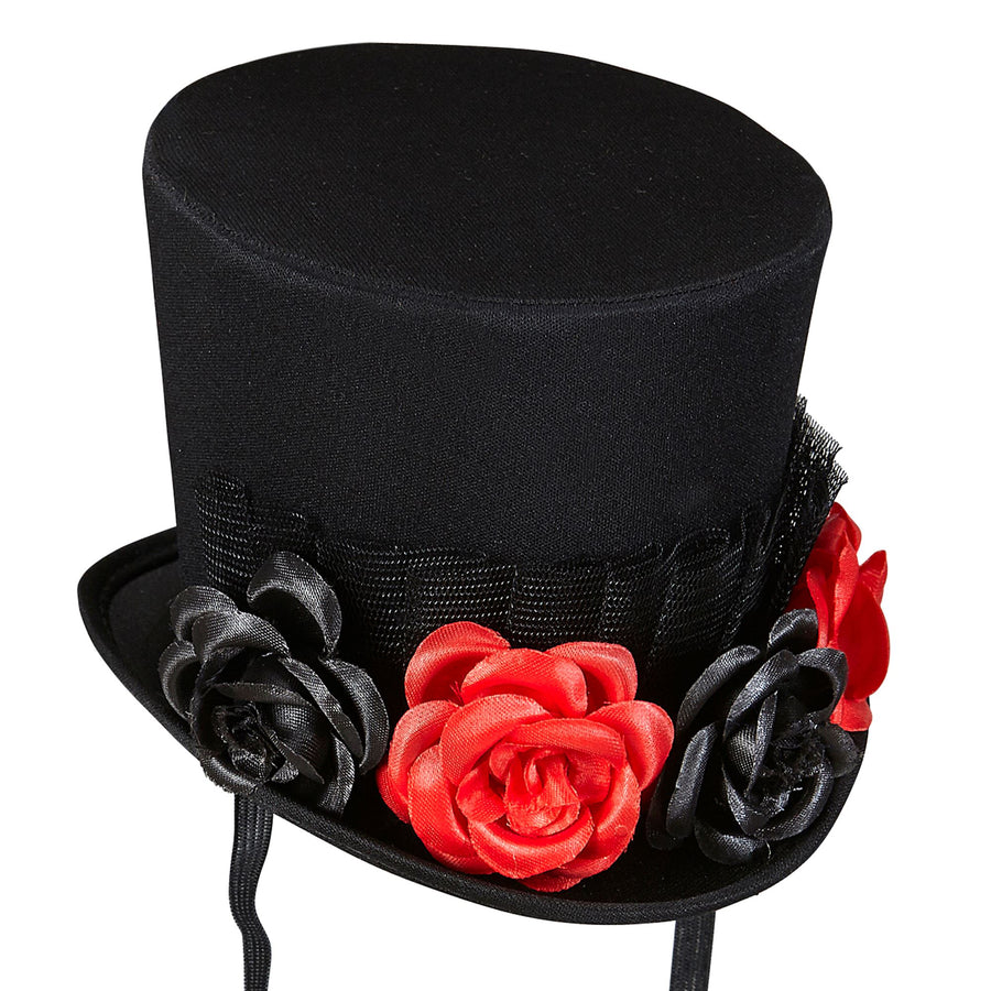 "MINIZYLINDER MIT TÜLL & 4 ROSEN" – Vorderansicht
