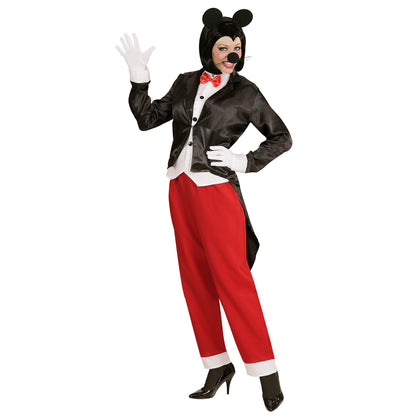"MISS MOUSE" (Frack mit Weste & Fliege, Hose, Ohren) – Detailansicht