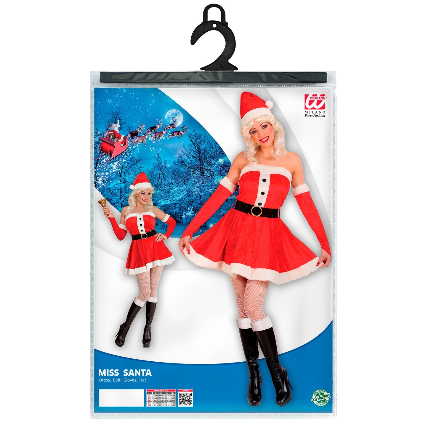"MISS SANTA" aus Samt und Plüsch (Kleid, Gürtel, Handschuhe, Hut) – Ansicht 5
