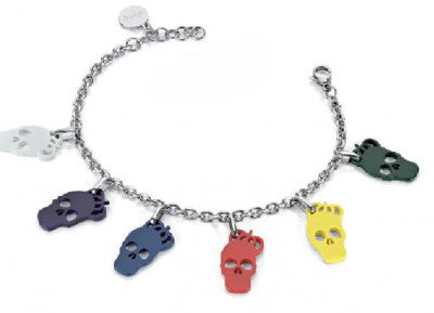 MISS SIXTY JEWELS Mod. COLORFULL SKULLS ***SPECIAL PRICE*** SMKY08 Schmuck Edelstahl