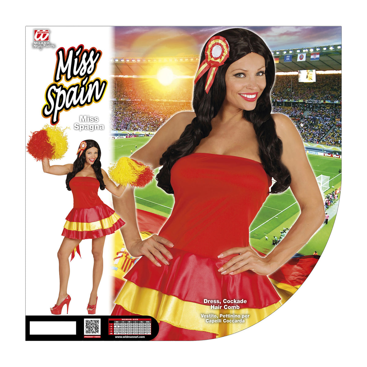 "MISS SPANIEN" (Kleid, Kokarde-Haarschmuck) – Ansicht 5