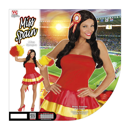 "MISS SPANIEN" (Kleid, Kokarde-Haarschmuck) – Ansicht 5