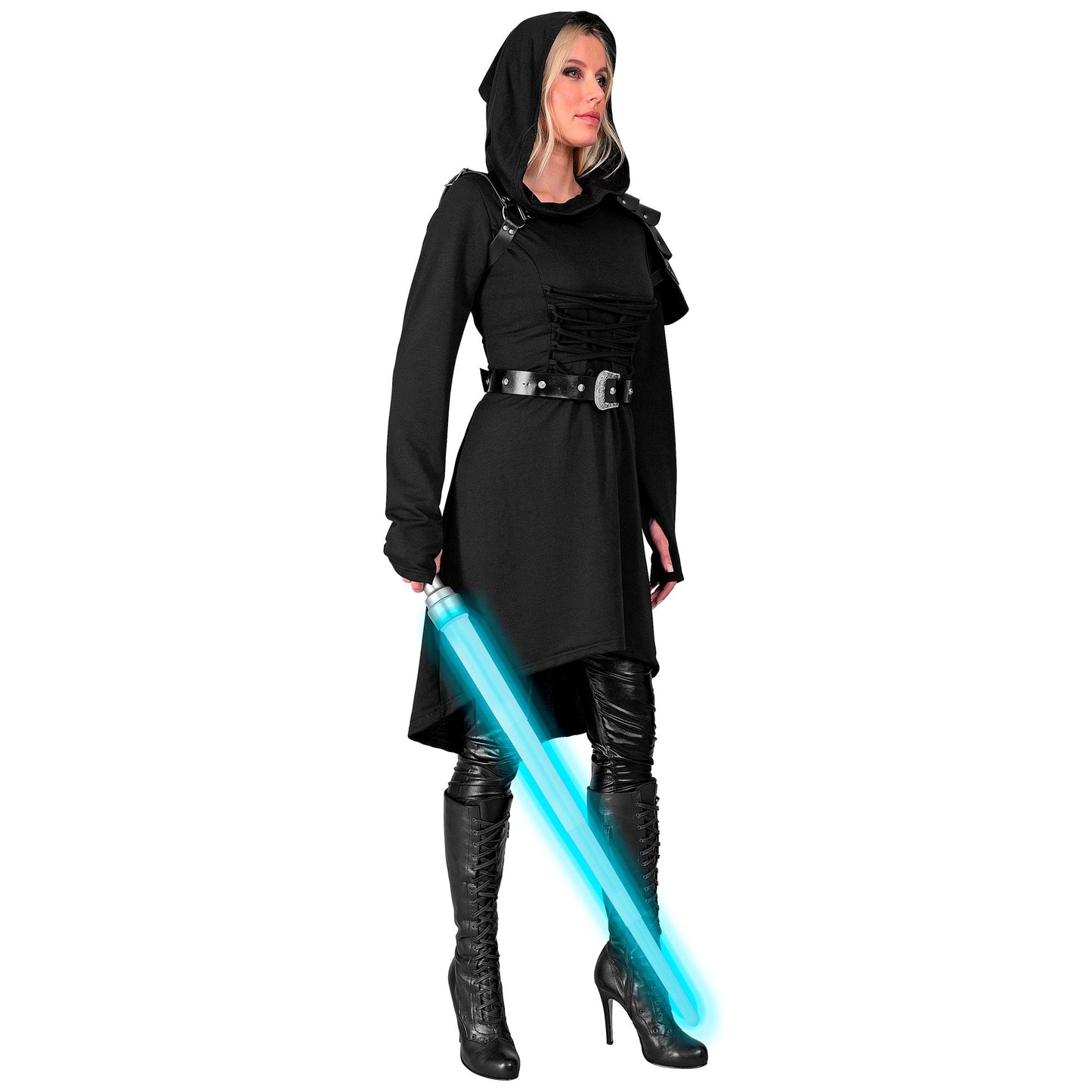 "MITTELALTER / GOTHIKKLEID ZUM SCHNÜREN" (Kleid mit Kapuze) – Ansicht 3