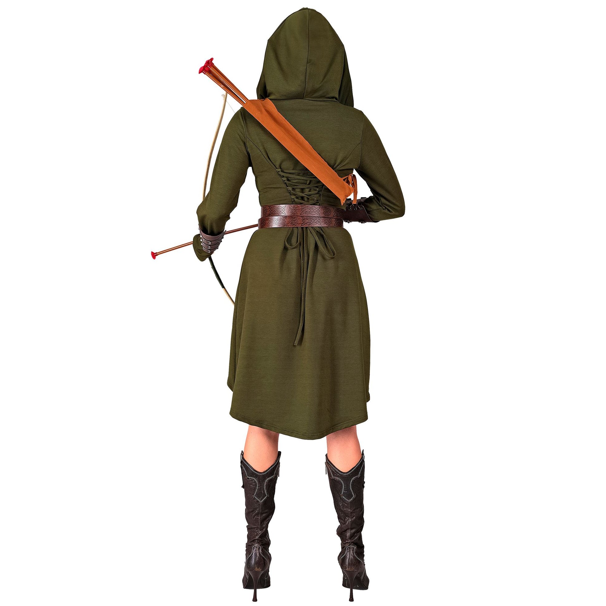 "MITTELALTER / GOTHIKKLEID ZUM SCHNÜREN" (Kleid mit Kapuze) – Ansicht 4