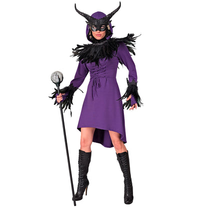 "MITTELALTER / GOTHIKKLEID ZUM SCHNÜREN" (Kleid mit Kapuze) – Ansicht 3