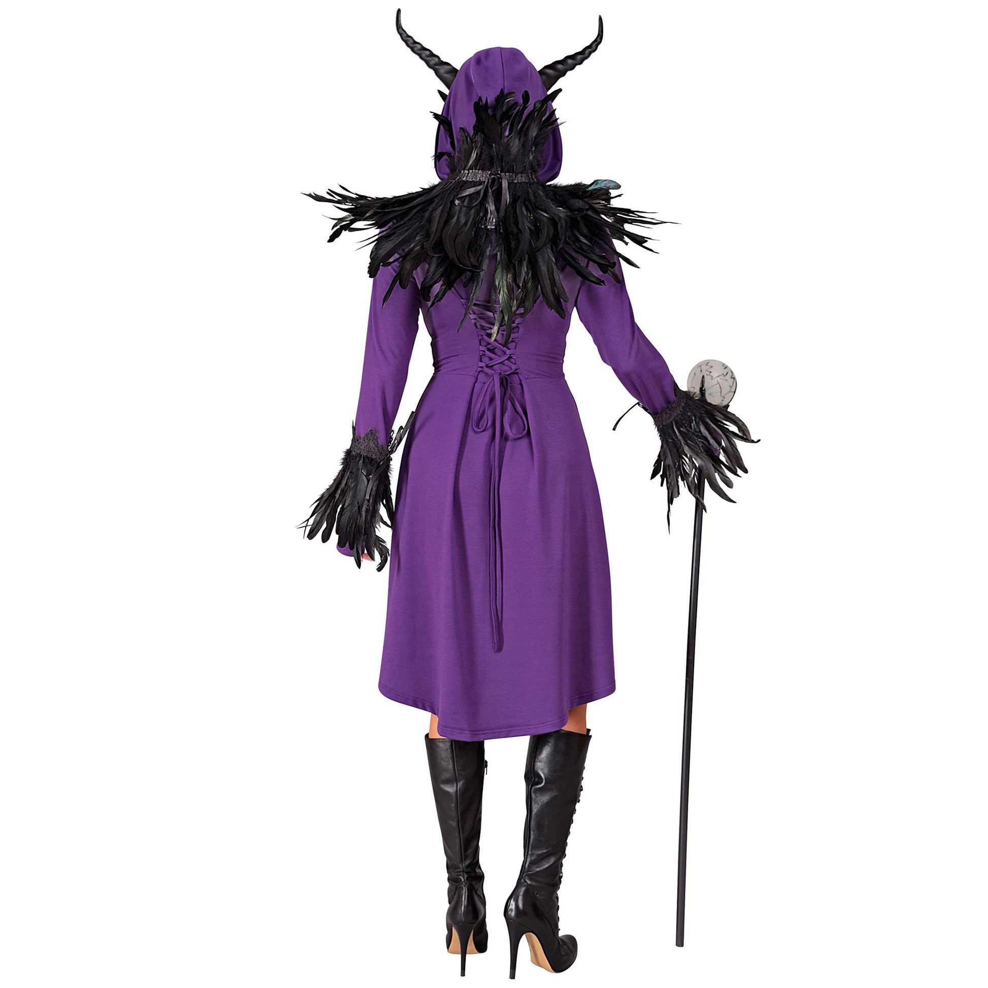 "MITTELALTER / GOTHIKKLEID ZUM SCHNÜREN" (Kleid mit Kapuze) – Ansicht 4
