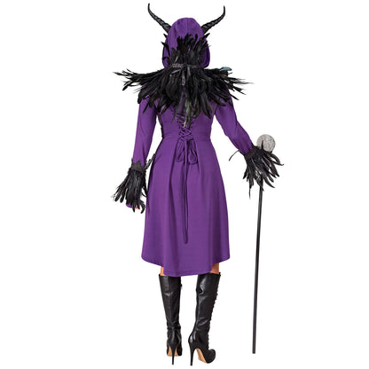 "MITTELALTER / GOTHIKKLEID ZUM SCHNÜREN" (Kleid mit Kapuze) – Ansicht 4