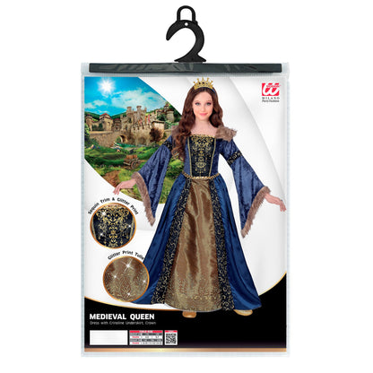 "MITTELALTER KÖNIGIN" (Kleid mit Unterrock & Reifrock, Krone) – Ansicht 4