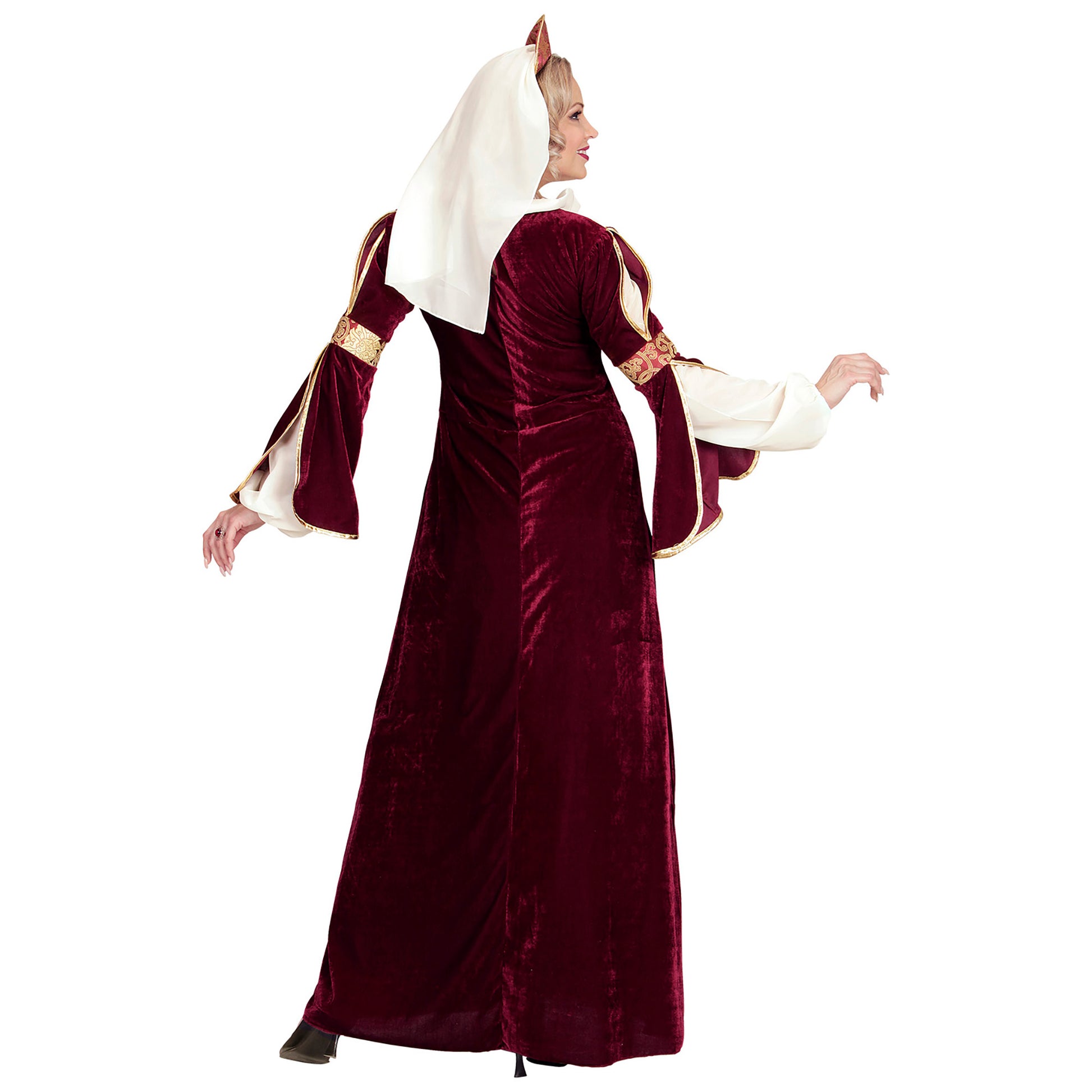 "MITTELALTER KÖNIGIN" (Kleid, Unterrock, mit Schleier) – Ansicht 3