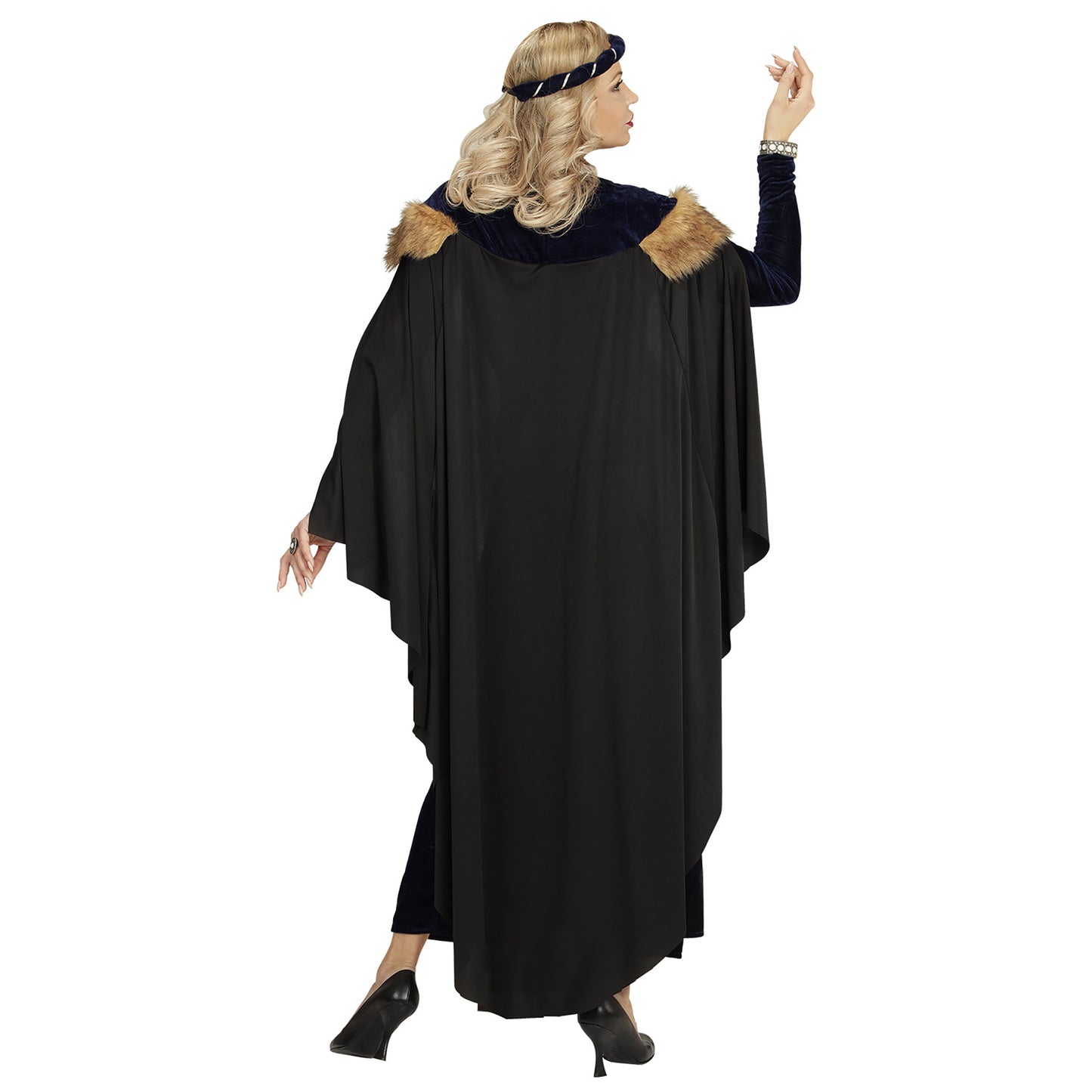 "MITTELALTER PRINZESSIN" (Kleid mit Umhang, Gürtel, Kopfschmuck) – Ansicht 4