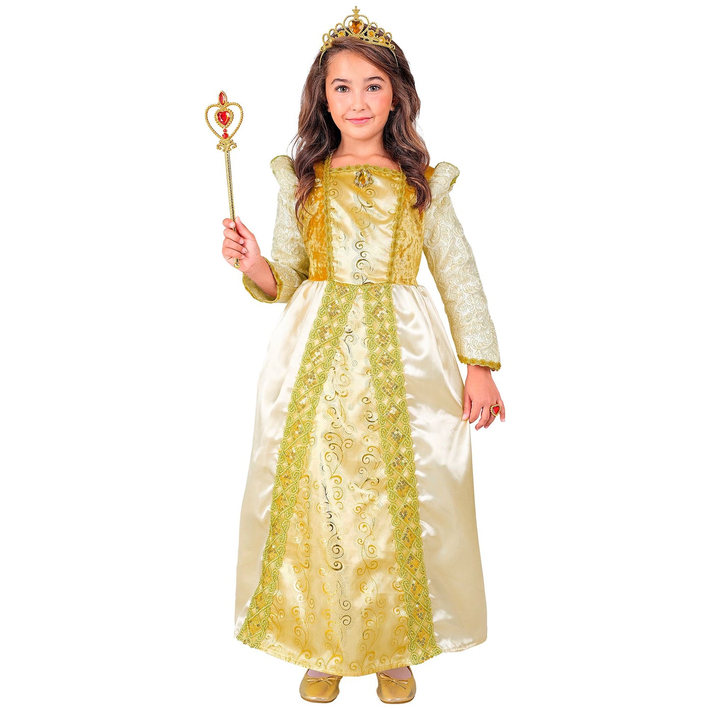 "MITTELALTER PRINZESSIN" (Kleid mit Unterrock, Krone) – Ansicht 3
