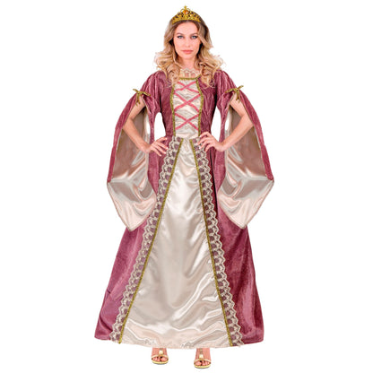 "MITTELALTER PRINZESSIN" (Kleid mit Unterrock, Krone) – Vorderansicht