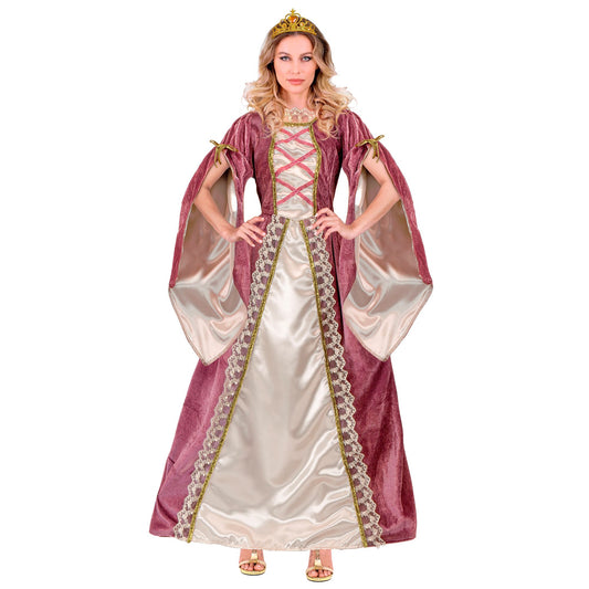 "MITTELALTER PRINZESSIN" (Kleid mit Unterrock, Krone) – Vorderansicht