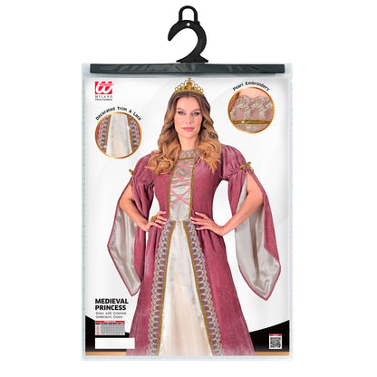 "MITTELALTER PRINZESSIN" (Kleid mit Unterrock, Krone) – Ansicht 4