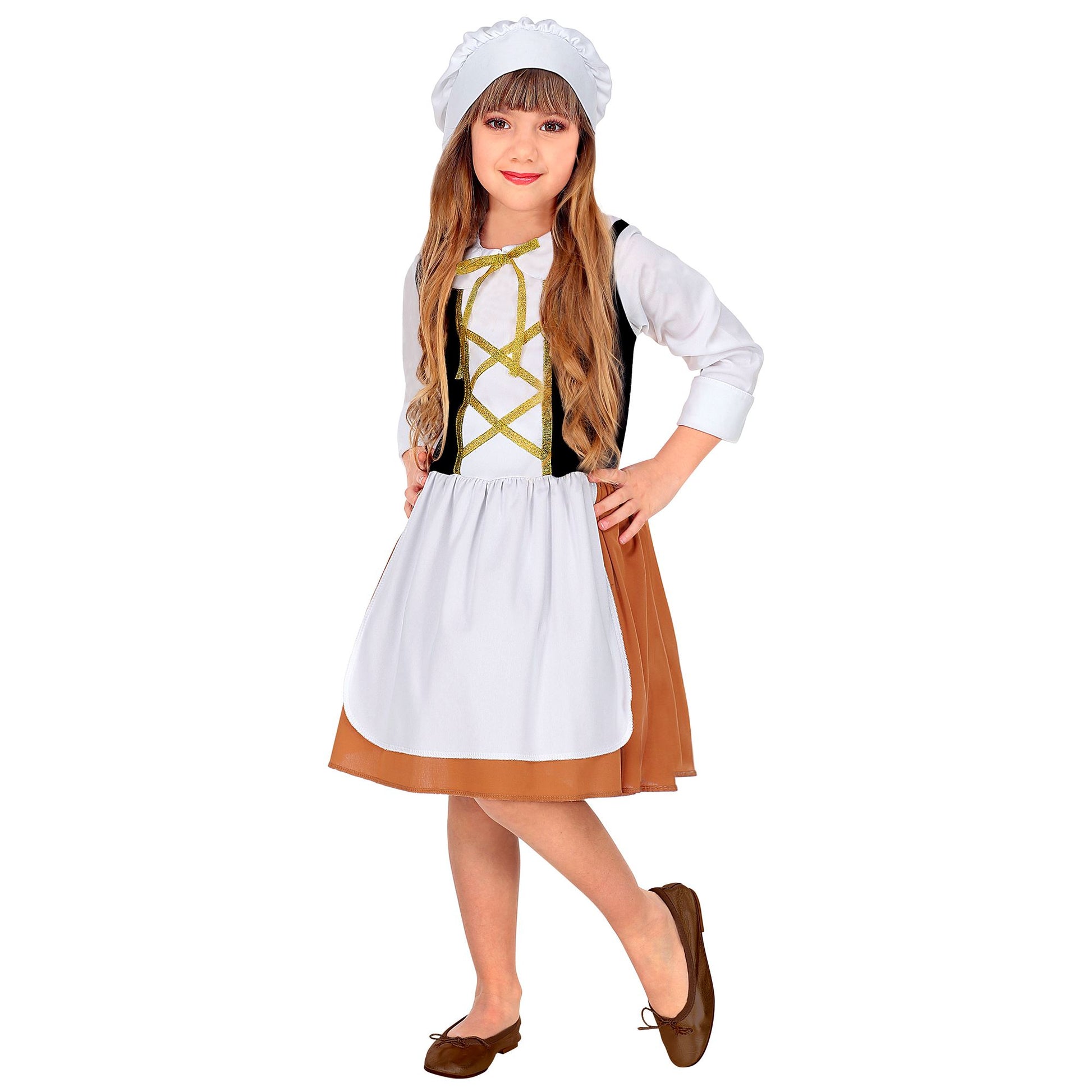 "MITTELALTERLICHE MAGD" (Kleid, Haube) – Ansicht 3