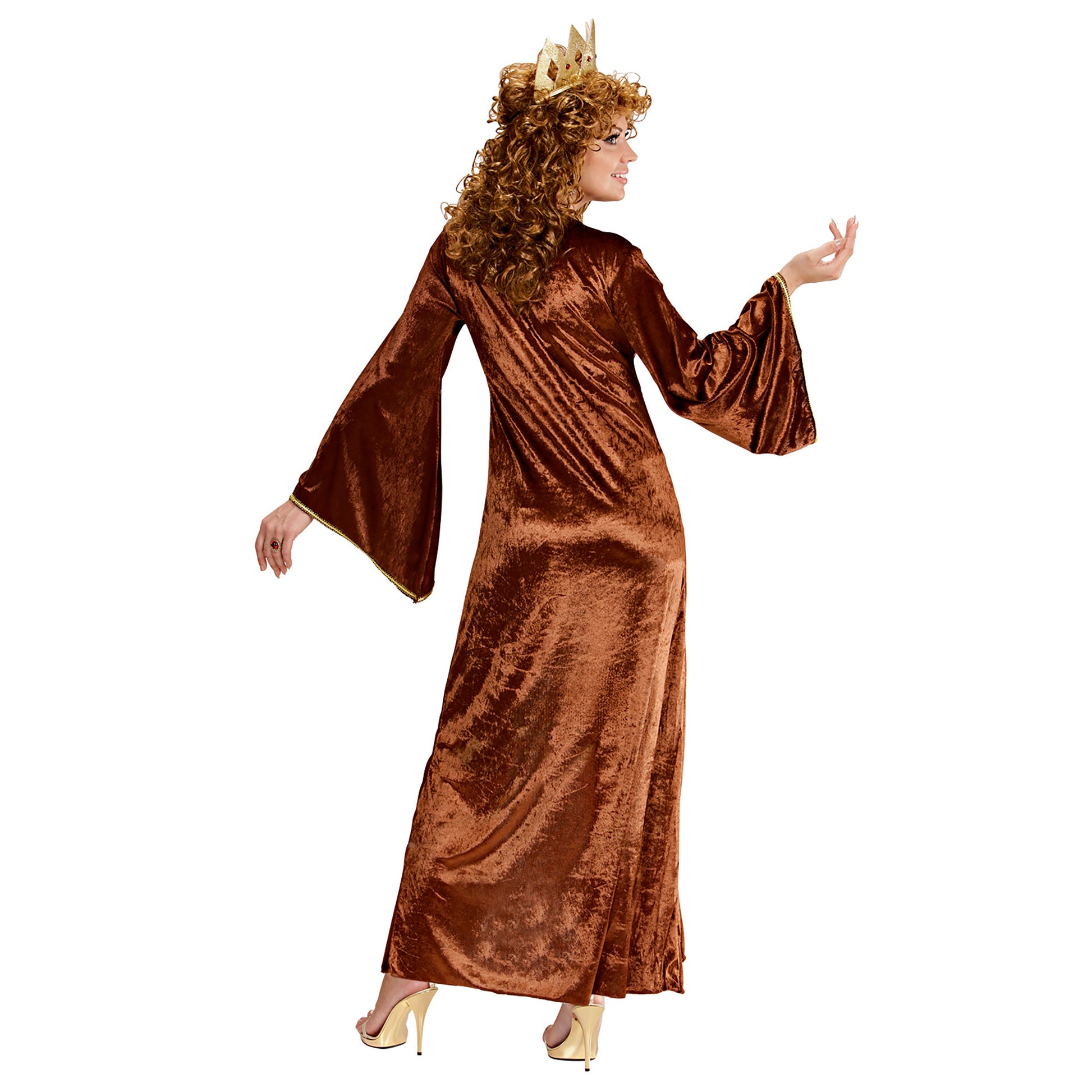 "MITTELALTERLICHE PRINZESSIN" (Kleid, Halsband, Krone mit Edelsteinen) – Ansicht 3