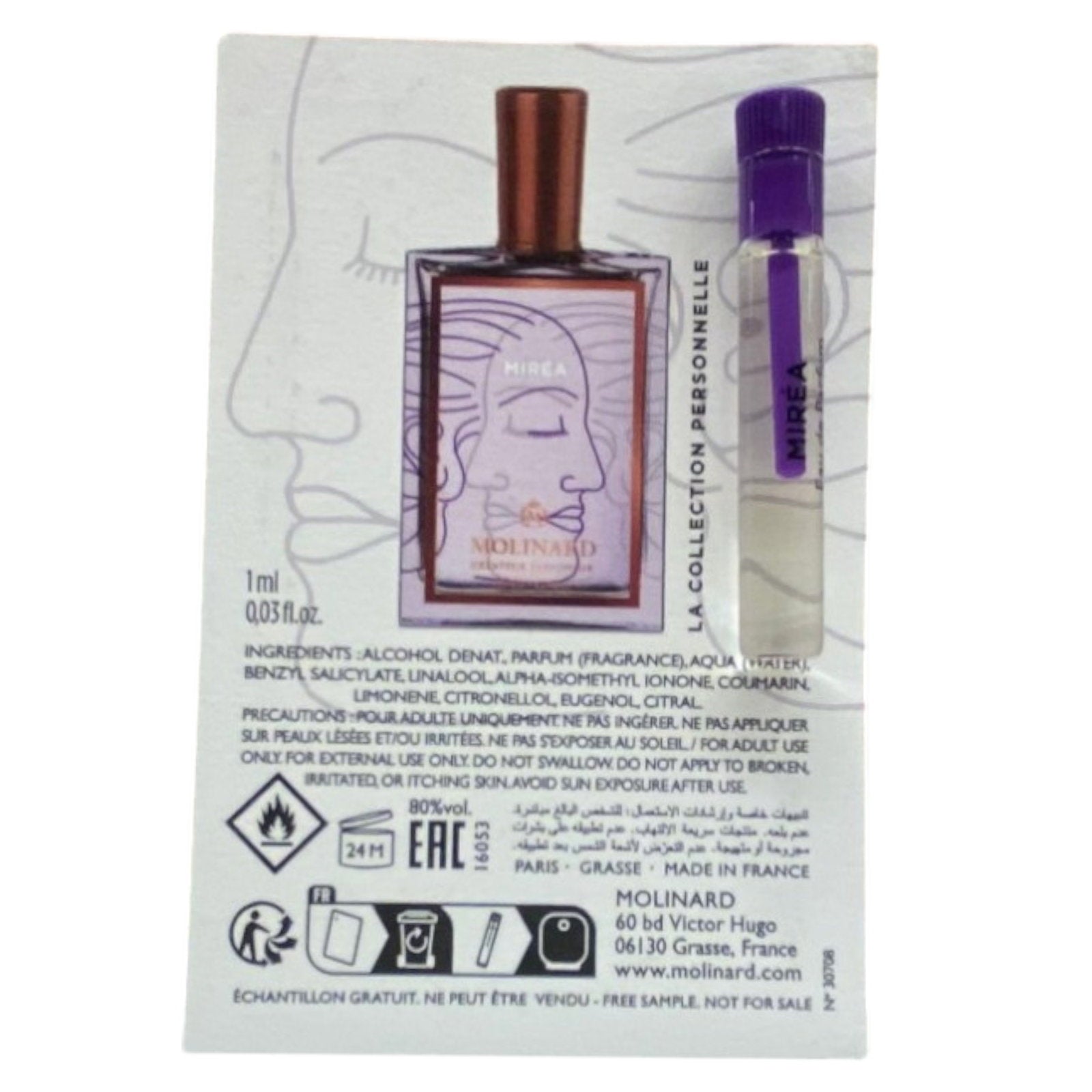 Molinard Mirea Eau de Parfum Unisex 1 ml Fläschchen
