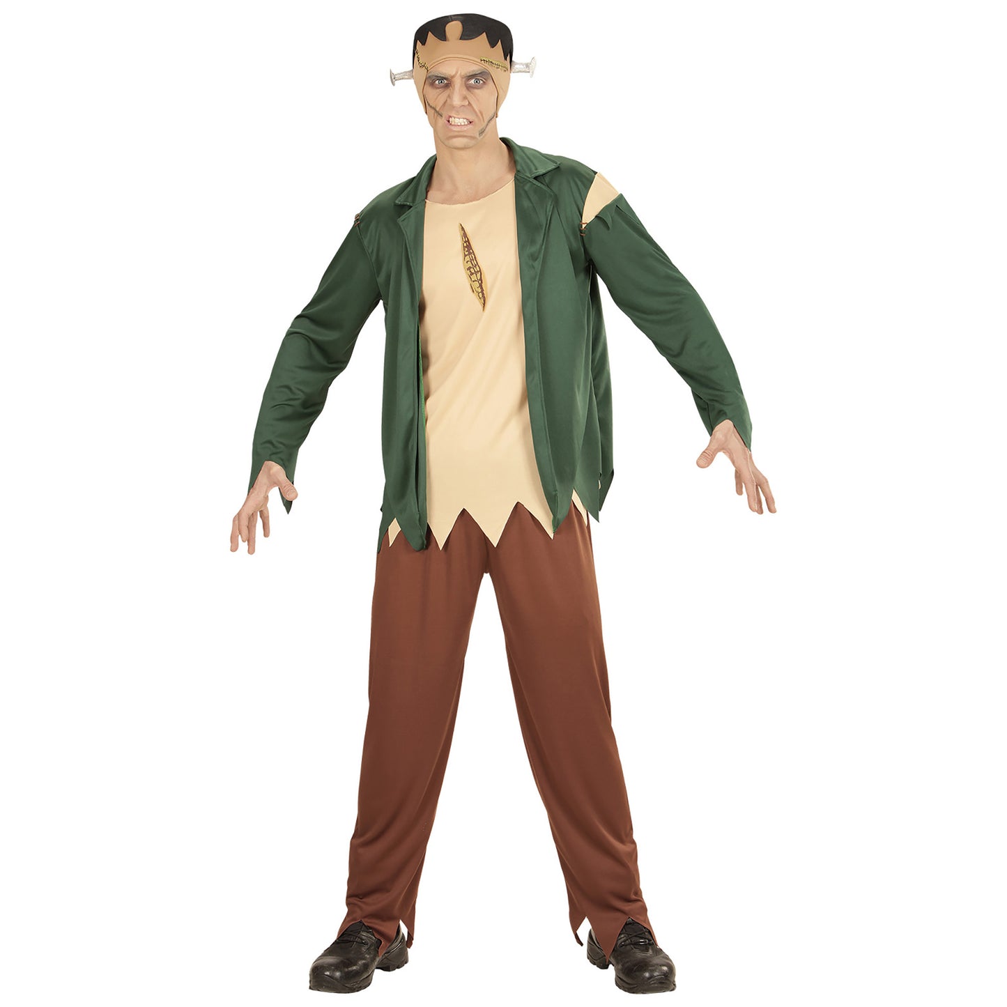 "MONSTER" (Oberteil mit Shirt, Hose, Kopfteil) – Detailansicht