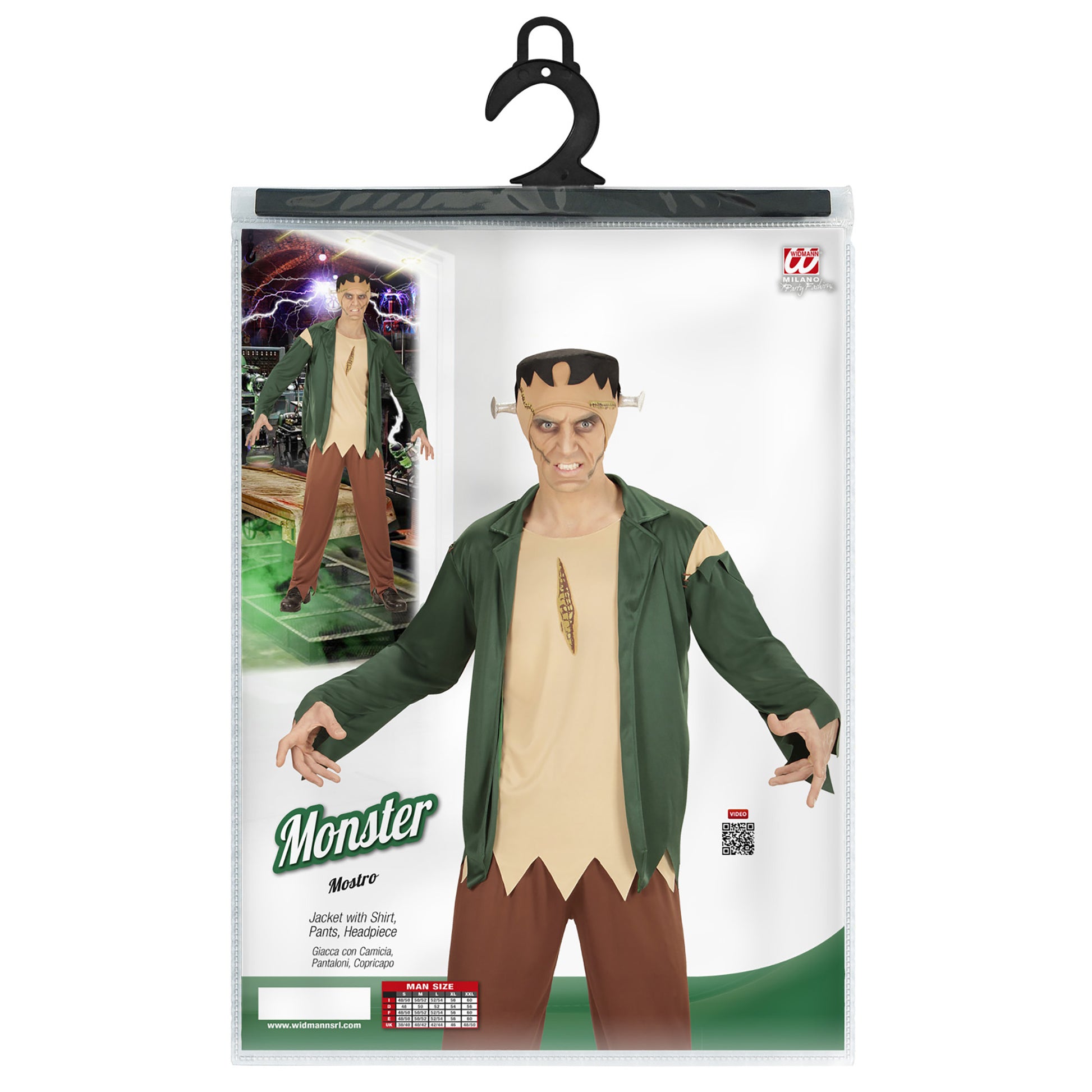 "MONSTER" (Oberteil mit Shirt, Hose, Kopfteil) – Ansicht 4