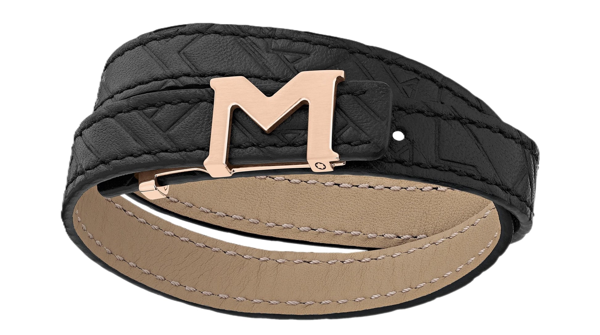 MONTBLANC LEATHER M LOGO 128658 Accessoires Leder