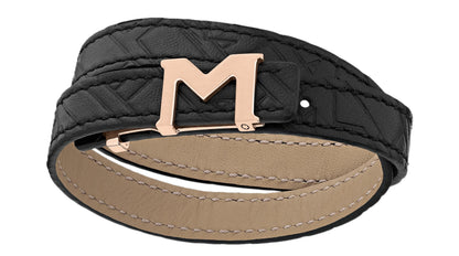 MONTBLANC LEATHER M LOGO 128658 Accessoires Leder