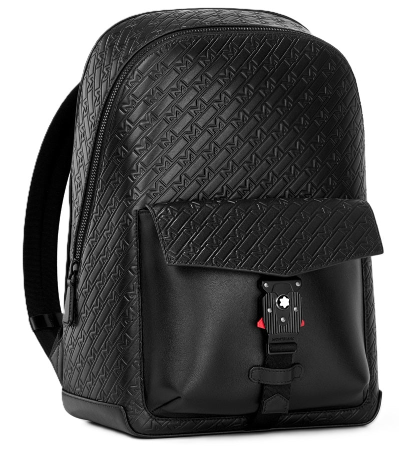 MONTBLANC LEATHER MONTBLANC MONOGRAM BACKPACK WITH M LOCK BUCKLE 4810 - 30X41X13 MB130019 Accessoires Leder