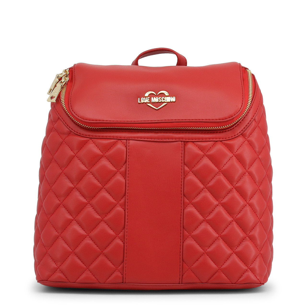 Moschino, Love, Kunstleder, Textilrucksack, Rot, Taschen 2, Für Frauen