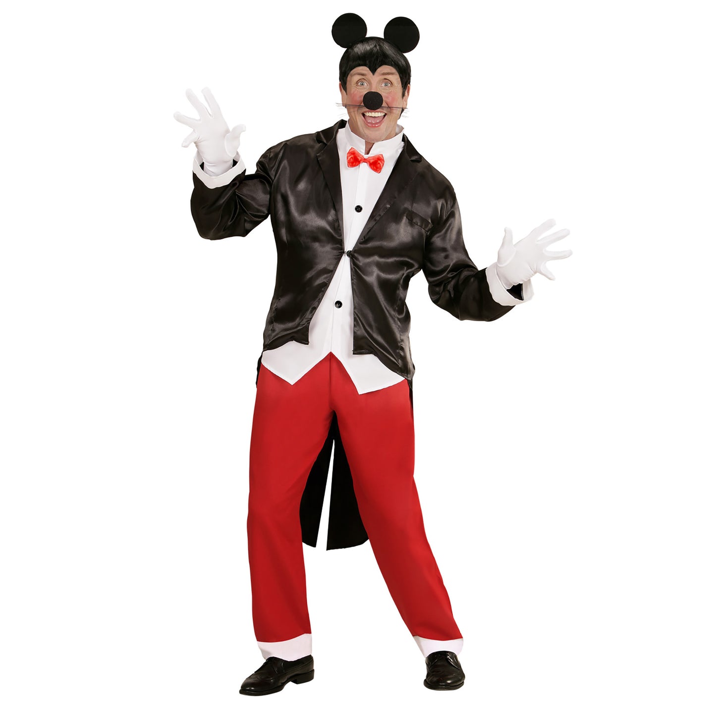 "MR. MOUSE" (Frack mit Weste & Fliege, Hose, Ohren) – Vorderansicht