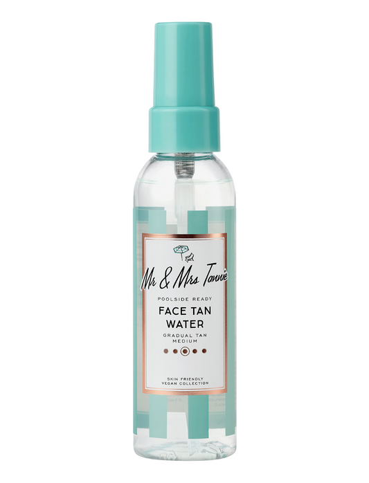 Mr & Mrs Tannie Mr & Mrs Tannie, Face Tan Water, Jojobaöl, Hydratisierend, Selbstbräunungsspray, Für das Gesicht, 75 ml Regul
