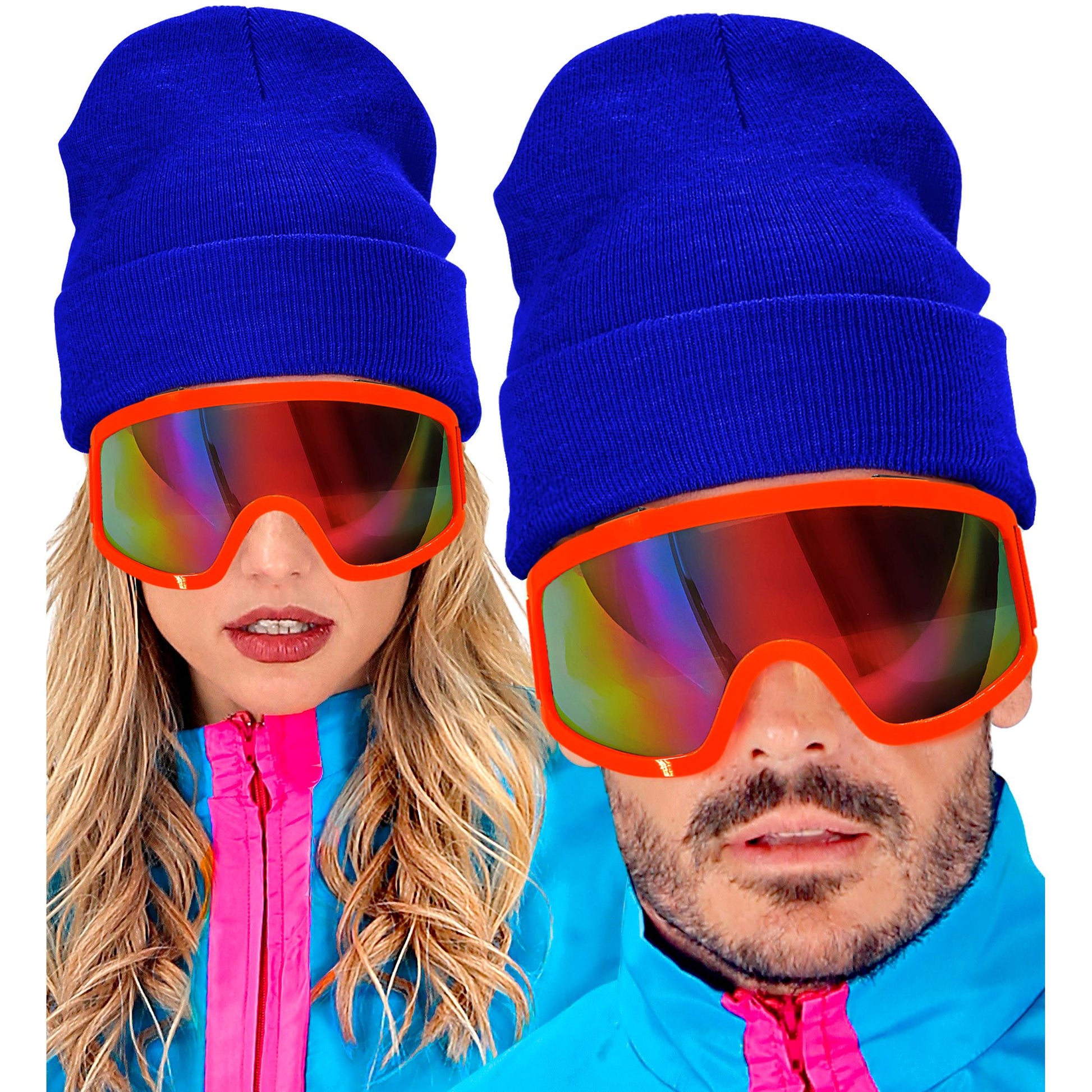 "MÜTZE BEANIE BLAU" Wolloptik – Ansicht 3